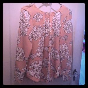 Light pink floral blouse